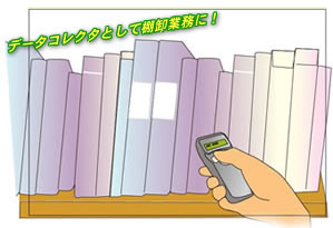 データコレクタとして棚卸業務に利用も オールインワンパームサイズデータコレクタ MODEL1070