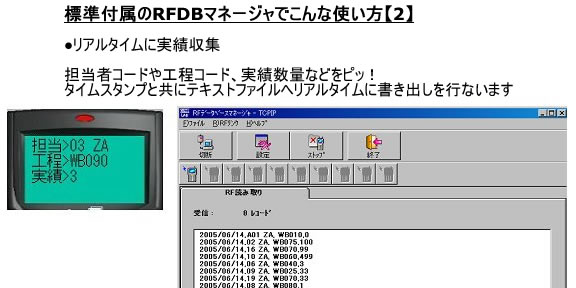 バーコード値下げラベル発行　無線式バーコードハンディターミナルMODEL8360　使用例