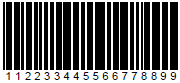 バーコードシンボル　インターリーブド2オブ5　interleaved 2of5  チェックデジット付