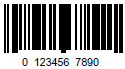 バーコードシンボル　UPC