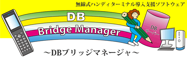DBブリッジマネージャ:無線式ハンディターミナル導入支援ソフト