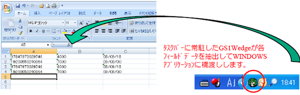 GS1Wedge for Windows GS1-128/GS1 DataBar完全対応ソフトウェアウェッジ｜ウェルコムデザイン