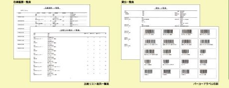在庫のすぱいすVer.2 日常業務資料～経営管理にまで使える、計29種類の帳票印刷！