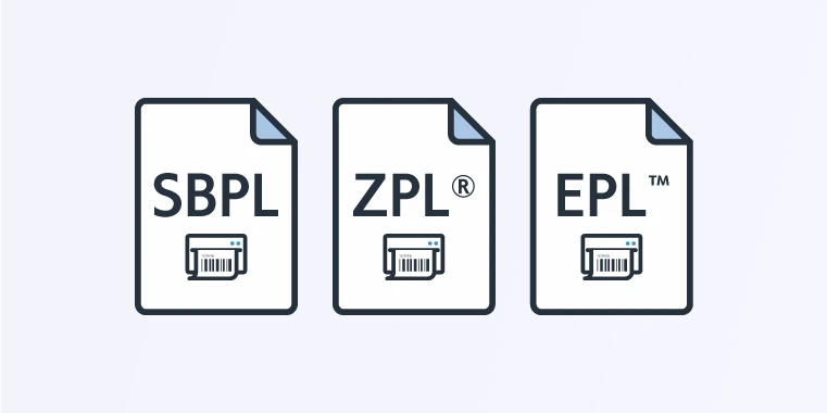各種プリンタ言語をエミュレーション SBPL ZPL®・EPL™対応