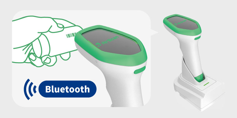ハンズフリー コードレス Bluetoothスキャナ