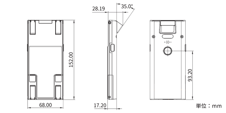 Main body of AirScan Jacket Dimension