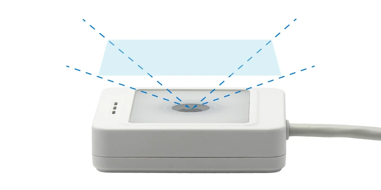 広視野角で読み取りが簡単