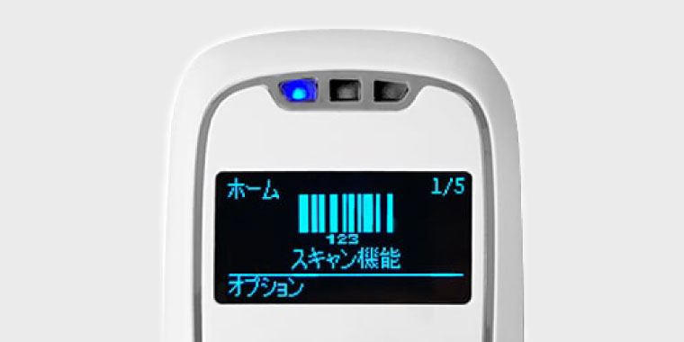 日本語表示対応・OLEDディスプレイ搭載