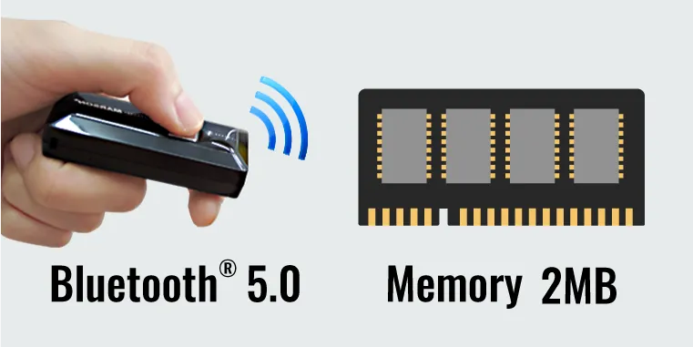 Bluetooth・メモリ搭載