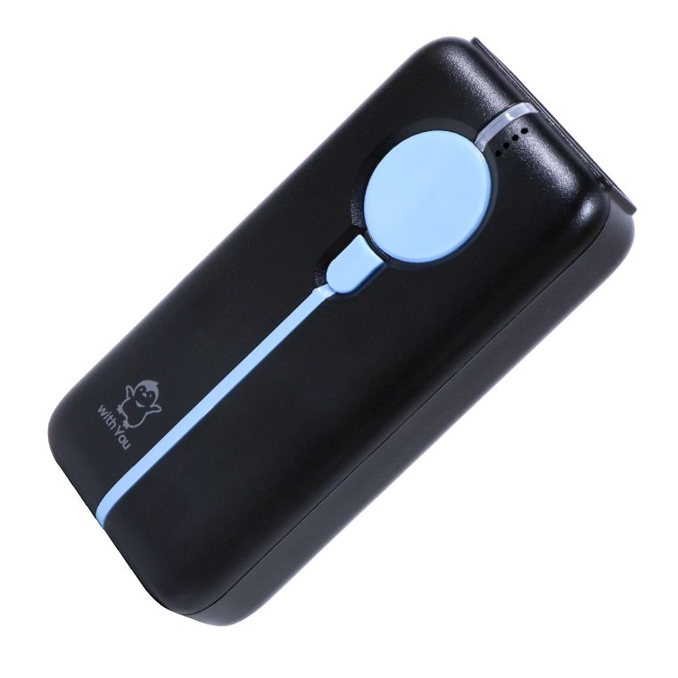 モバイル2Dスキャナ黒セット(本体・充電クレードル・microUSBケーブル・ストラップ) WITHYOU-BLK-SET