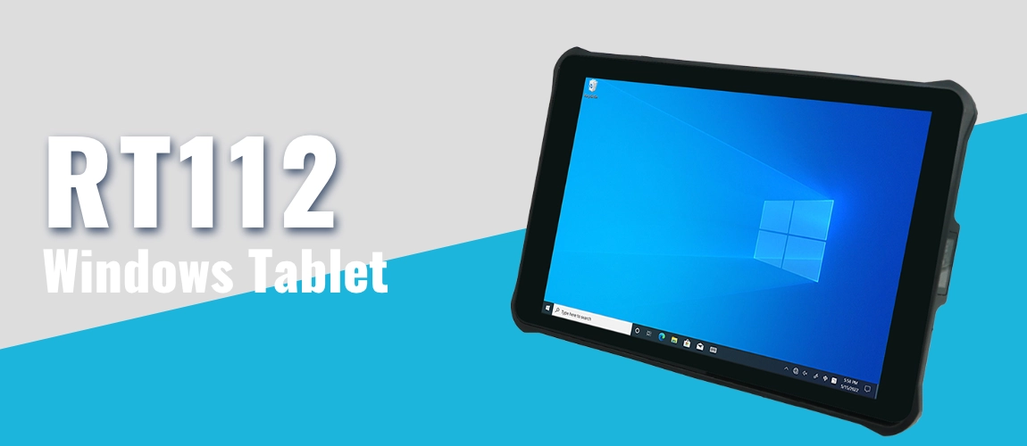 A4サイズよりコンパクトなRT112 産業用Windowsタブレット