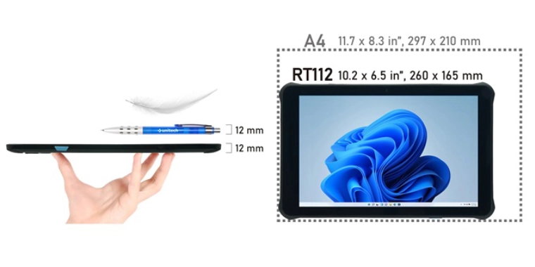 690g 厚さ12mmの軽量薄型設計