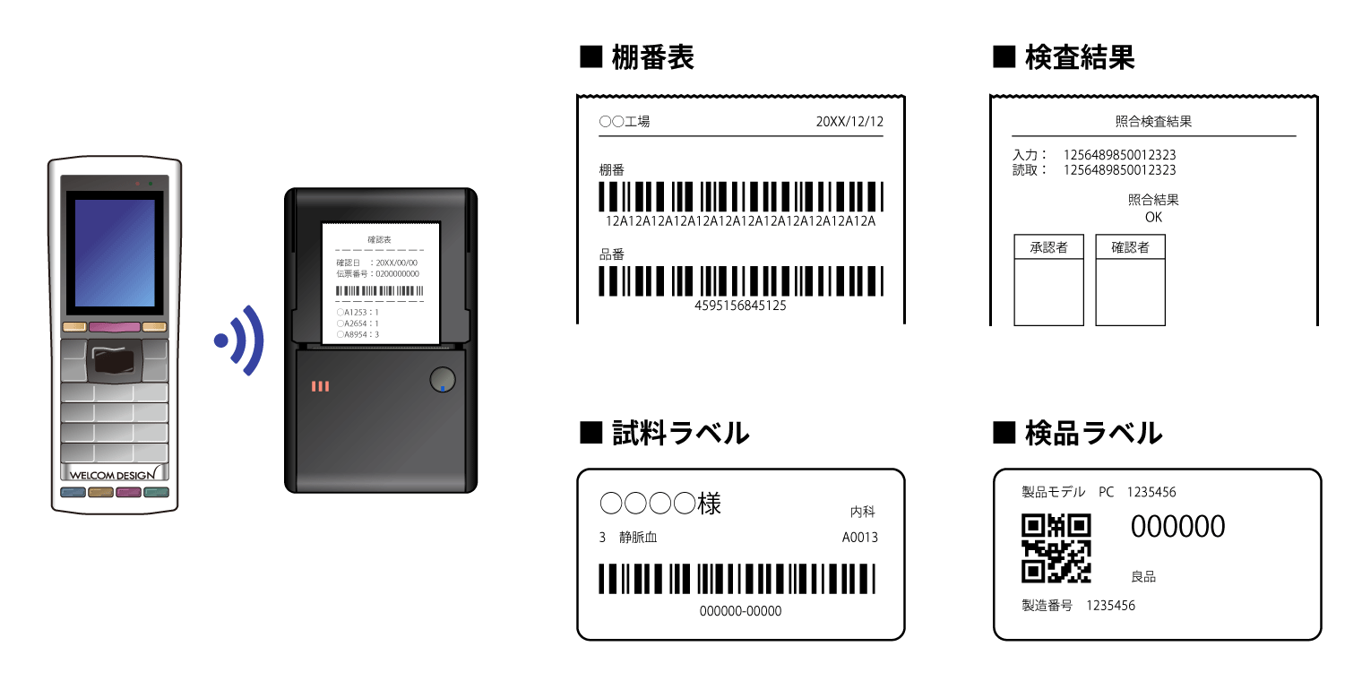 プリンタ出力(Bluetooth)