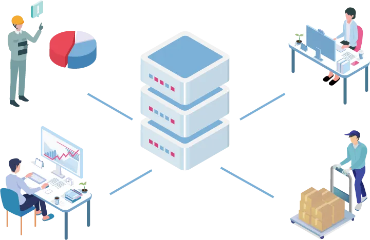 部署を超えて“同じ在庫情報”を共有