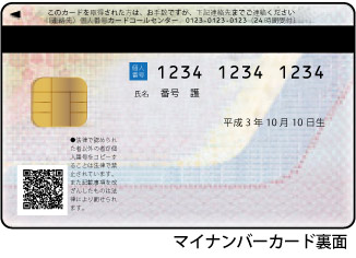 マイナンバーカード裏面